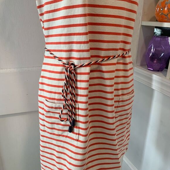 Boden | Striped shoreline orange and white tunic dress - Picture 8 of 10